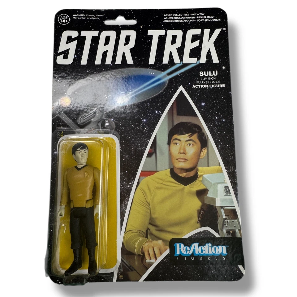 Figura de acción Funko Super 7 ReAction Star Trek 2015 SULU 3 3/4" pulgadas Foto 1 de 2