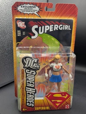 SUPERGIRL Action Figure DC Superheroes Mattel 2006 with Comic Book SEALED NEW - Image 1 of 3