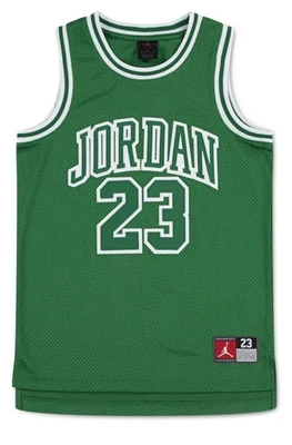 BNWT YOUTH KIDS NIKE AIR JORDAN 23 GREEN AND WHITE JERSEY US SIZE XL - Image 1 of 4