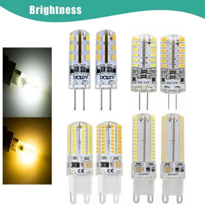 G4 G9 3W 5W 6W 10W LED COB 3014 SMD Globes Corn Bulb Light Lamp 12V 220V - 240V - Image 1 of 4
