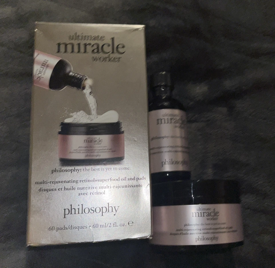 Retinol multi rejuvenecedor PHILOSOPHY Ultimate Miracle Worker 60 almohadillas 2 oz nuevo en caja Foto 1 de 1