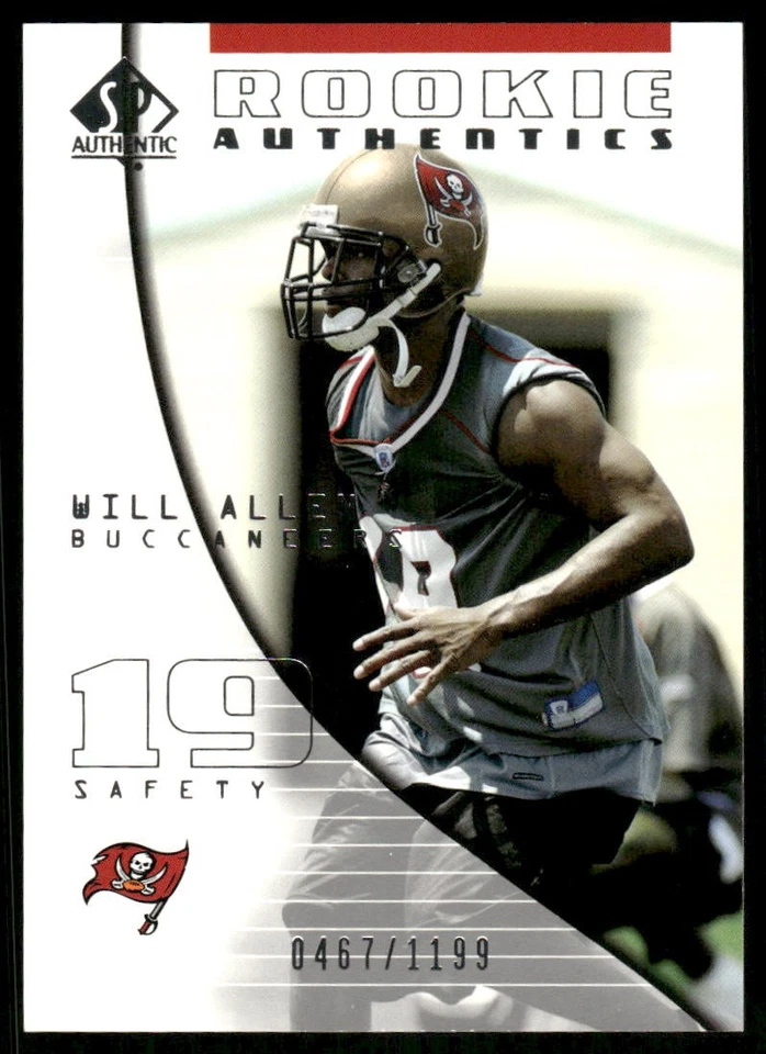 2004 SP Authentic #122 Will Allen RC /1199 - FB - Image 1 of 2