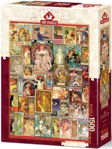 NUEVO Rompecabezas de Arte 1500 Piezas Rompecabezas 15+ Edades Nuevo Collage de Póster - Imagen 1 de 2