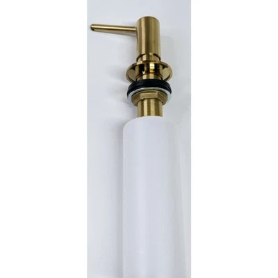 Signature Hardware 457677 Low-Profile Soap or Lotion Dispenser - Brushed Gold - Image 1 of 4