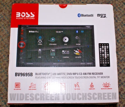 Boss Audio Systems Bluetooth | DVD/MP3/CD AM/FM Receiver BV9695B NEW SEALED - Image 1 of 4