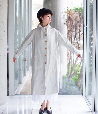 Hannoh Wessel H+  Linen 'Maya' Coat Ecru - SZ 42 /14 - BNWT - RRP £600 - Image 1 of 4