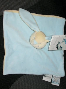 Kuscheltier TEDDY HASE RABBIT BUNNY HASE ORCHESTRA BLAU BEIGE FLACH KARIERT NICOTOY - Bild 1 von 1