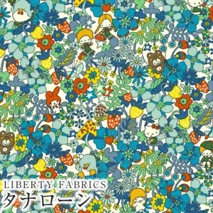 Sanrio Hello Kitty × Liberty Fabrics LIBERTY Japanese 50th Anniversary Blue - Bild 1 von 4