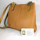 Burberry shoulder bag hand Nova check Cow leather camel women's USED FROM JAPAN