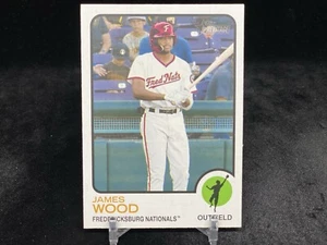 JAMES WOOD 2022 TOPPS HERITAGE MINORS #170 BASE PROSPECT CARD / NATIONALS - Picture 1 of 2