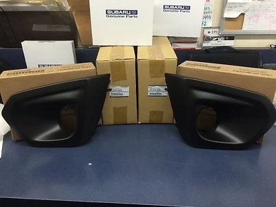 2012-2014 Subaru Impreza Right & Left Fog Light Bezel SET BLACK OEM NEW RH & LH - Image 1 of 4