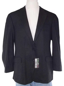 Montezemolo Giacca Da Uomo 48 M Medium Antracite In Cashmere 2 Bottoni Blazer - Picture 1 of 16