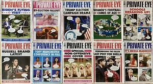 Private Eye Magazine, 10 Issues, July-Dec 2023, Farage, Braverman, Russell Brand - Picture 1 of 1