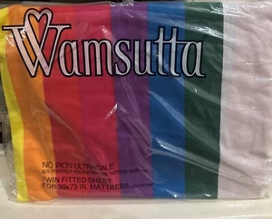 Wamsutta Ultracale Tomorrow's Rainbow Twin Fitted Sheet NEW, Stranger Things Max - Picture 1 of 5