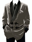 Men Vintage Velvet Long Coat Jacket Robe Shawl Lapel Tuxedo Blazer Overcoat