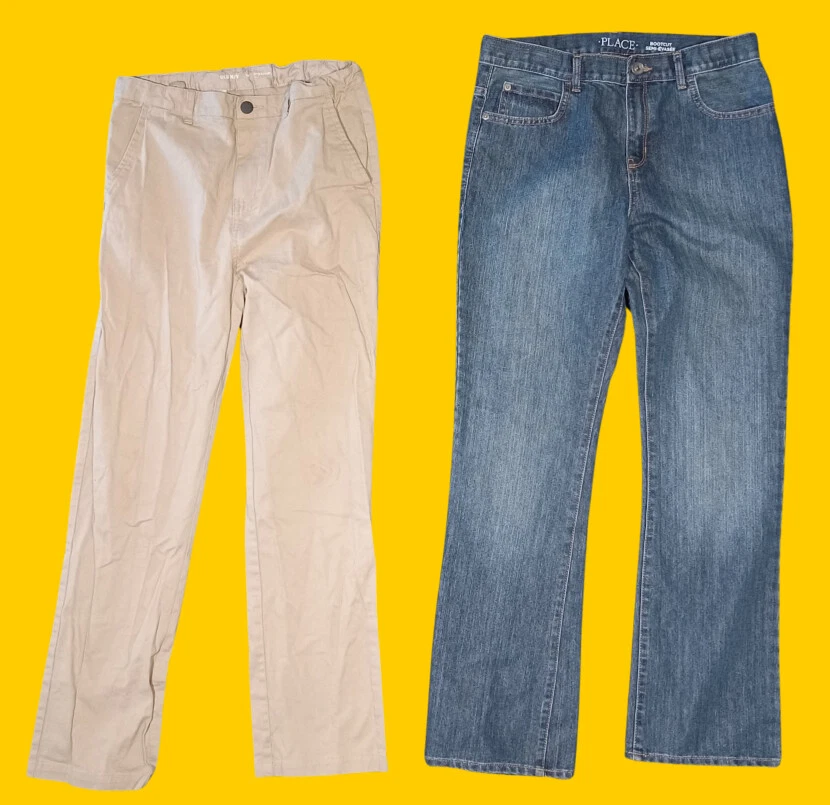 Paquete de 2 Pantalones Vaqueros Niñas Talla 16 TCP y ANTIGUO AZUL MARINO Bootcut Pierna Recta Azul Foto 1 de 1