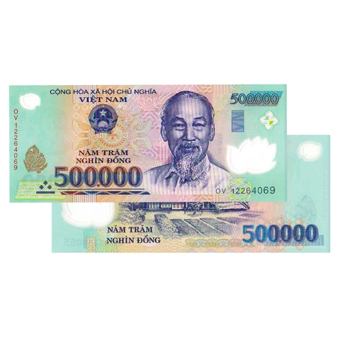 500,000 Vietnamese Dong Banknote VND Vietnam Cover