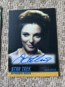 Joan Collins A112 Star Trek Star Trek TOS Autograph Card Edith Keeler - Picture 1 of 2