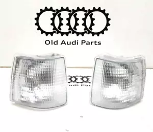 NUOVO set frecce anteriori bianche nuove Audi 80 B2 Type81 Type85 Facelift - Foto 1 di 5