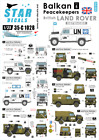 Star Decals 35-C1028, Decals for Balkan Peacekeepers 5. British Land Rover, 1:35