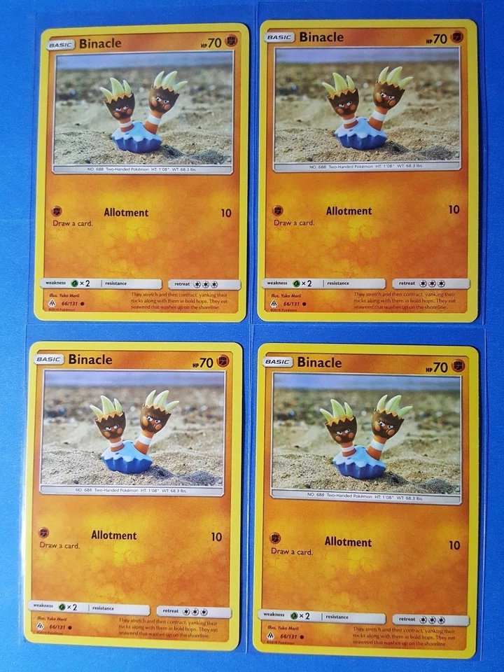 4x Binacle 66/131 Pokemon card SM Forbidden Light common NM - Image 1 of 1