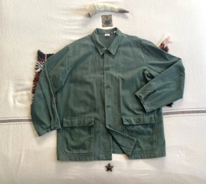 Levi’s LVC Engineer Coat XL-2XL 20’s 30’s Chore Jacket Loco Railroad Green Rare - Picture 1 of 19