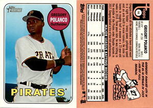 Gregory Polanco 2018 Topps Heritage Baseball Card 44  Pittsburgh Pirates