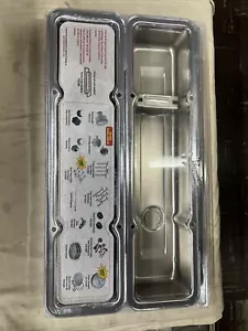 Spectre 5258 Small Block Chevy Engine Chrome Valve Cover Set Rat Hot Rod 58-86 - Picture 1 of 6
