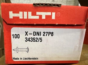 Hilti 300 Stück Betonnagel X-DNI 27 P8 Betonnägel für Hilti Bolzenschußgerät - Bild 1 von 3