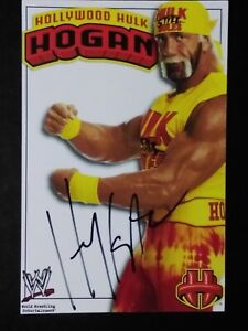 "Hollywood" Hulk Hogan Autographed 4x6 Postcard TTM