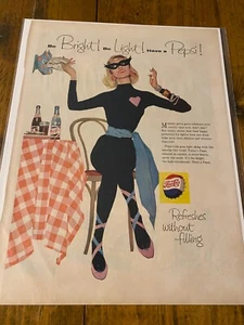 Anuncio de refrescos vintage 1958 Pepsi Cola Modern Party Goers - Imagen 1 de 1