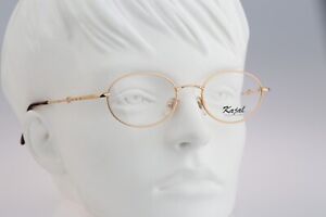 Kajal Collection Lady 8 A SG, Vintage 90s small gold oval eyeglasses frames NOS