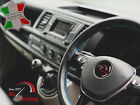 FITS TRIUMPH TR 6 75- BLACK LEATHER STEERING WHEEL COVER | LIGHT BLUE STITCH