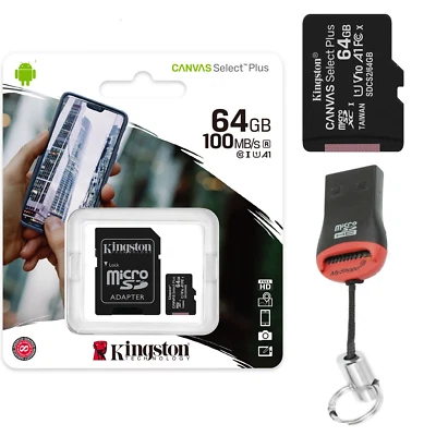 64GB Memory Card For Huawei P40 Lite E Smartphone Kingston Micro SD Card 64GB - Image 1 of 4