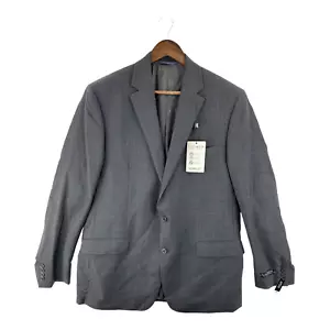 Lauren Ralph Lauren Mens Lancaster Suit Jacket Gray Wool Blend Stretch 46L New - Picture 1 of 10
