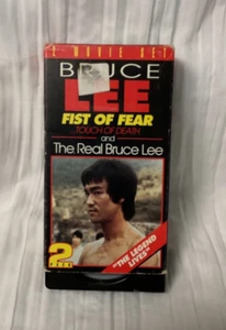 Vintage 1994 Bruce Lee Fist of Fear… Touch of Death & The Real Bruce Lee VHS - Picture 1 of 5