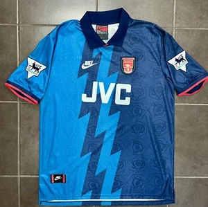 Arsenal Bergkamp 1995 Soccer Away Jersey Men Size XL Football - Picture 1 of 4