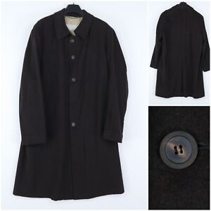 Mens SCHNEIDERS Coat XL Size UK 46 Brown Salzburg 100% Wool Overcoat