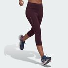 adidas Own The Run 3/4 Running Leggings Womens Fitness Maroon