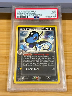 2004 Pokemon Ex Team Rocket Returns 31 Dark Dragonair PSA 9 Mint - Image 1 of 4
