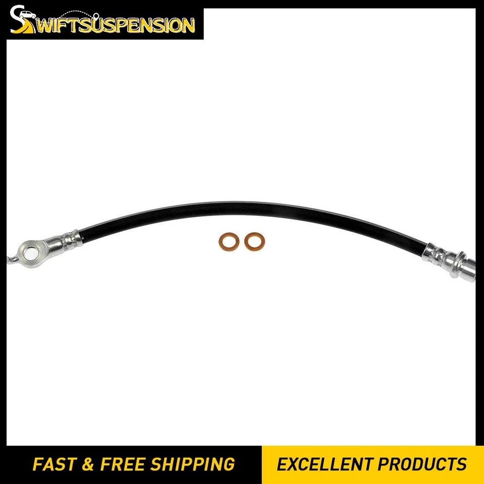 Mangueira hidráulica de freio externo traseiro esquerdo Dorman para 2008 2009 Toyota Land Cruiser - Imagem 1 de 3