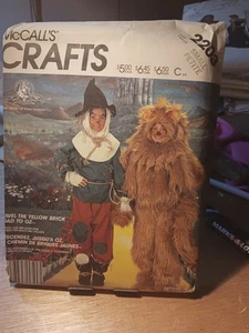 McCall's Crafts Pattern 2203 Size Small Children Cowardly Lion Scarecrow - Picture 1 of 2