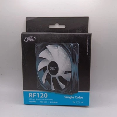 Deep Cool RF120B High Brightness RGB LED PC Case Fan Silent Single Blue Colour - Image 1 of 4