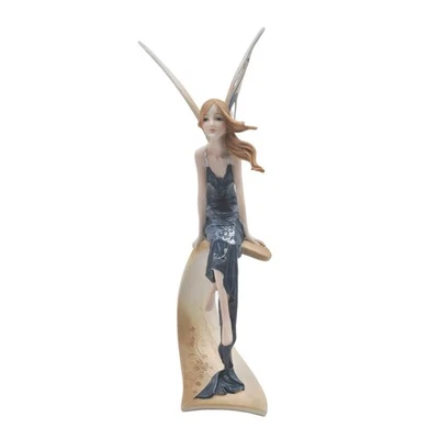 Comfy Hour Standing Fairy Figurine, Black Dress, 7", Stone Resin - Image 1 of 4