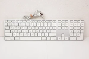 Apple A1243 Wired USB Keyboard With Numeric Keypad for Mac, Tested Working - Picture 1 of 5