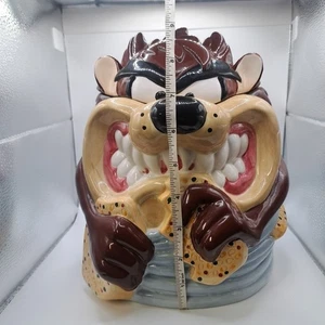 Tarro de galletas vintage Warner Brothers Looney Tunes de Tindex Taz Tasmanian Devil - Imagen 1 de 12
