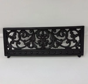 Original Antique Victorian Cast Iron Grate Cover 20x8 inch. 6lb Floral design.  - Picture 1 of 15