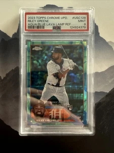 2023 TOPPS CHROME UPDATE RILEY GREENE AQUA/BLUE LAVA LAMP RC /175 PSA 9 - Picture 1 of 2