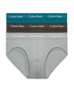 Calvin Klein Cotton Stretch Moisture Wicking Hip Briefs Large Underwear Pack 3 - Picture 1 of 1