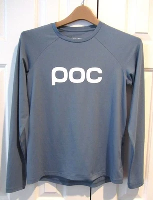 POC Essential MTB Jersey Calcite Blue Medium w/ Side Zippered Pocket, 18" P-P - Image 1 of 4